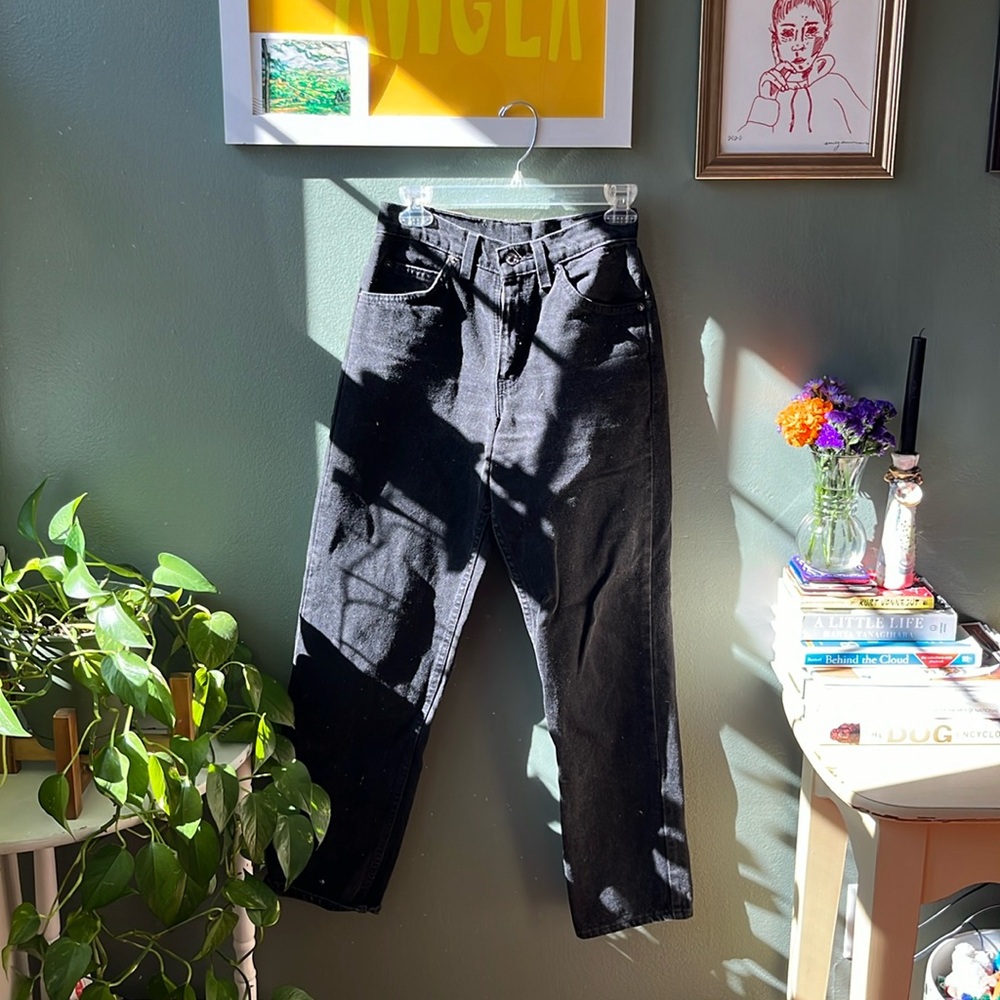 Levi’s vintage orange tag black straight leg jeans